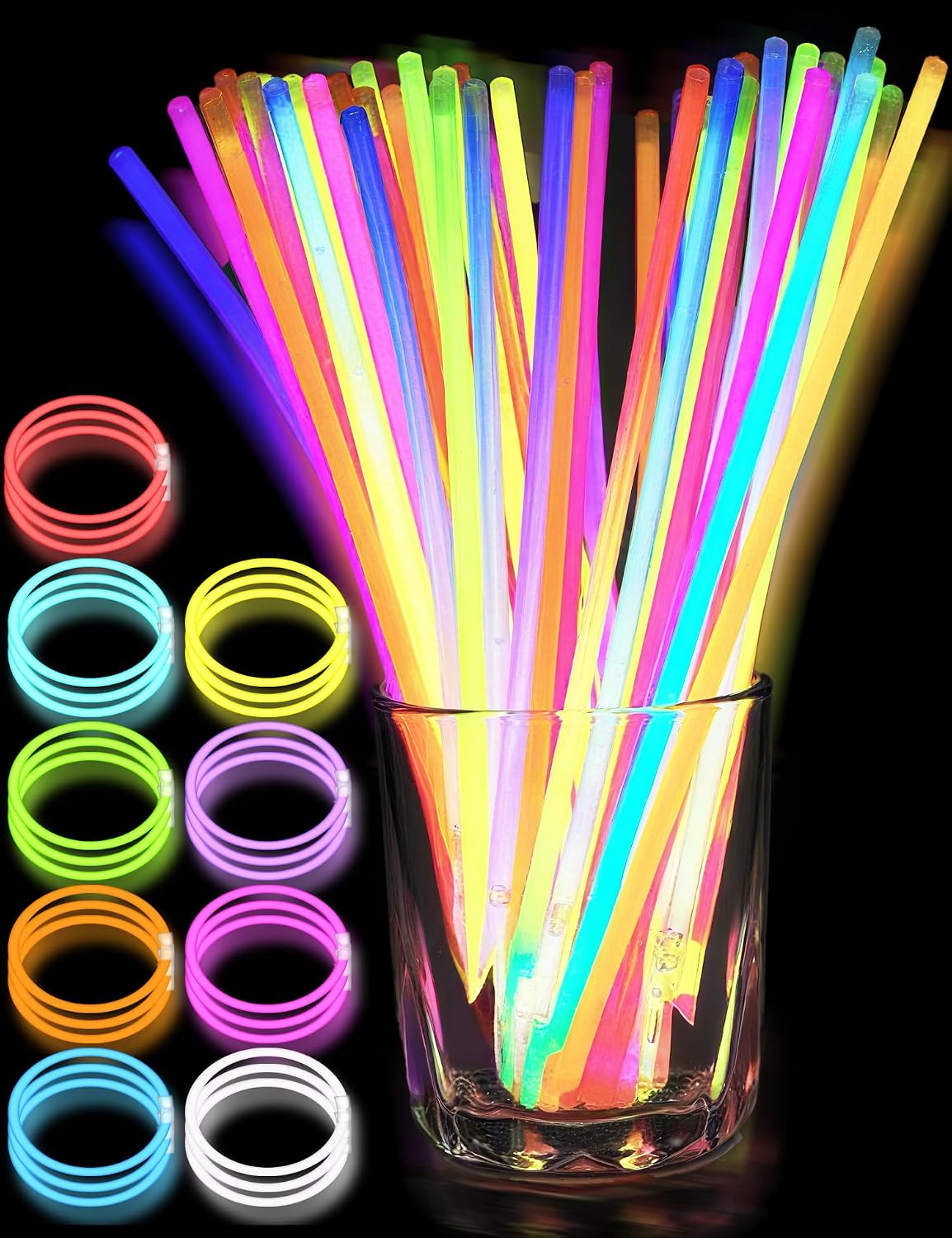 Glow stick party pack, from the Amazon listing